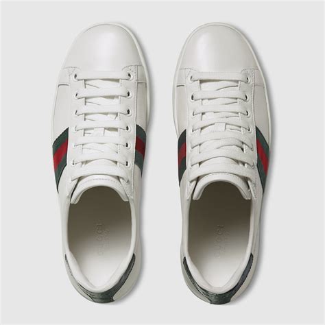 ace leather sneaker gucci women|gucci ace sneakers men discounted.